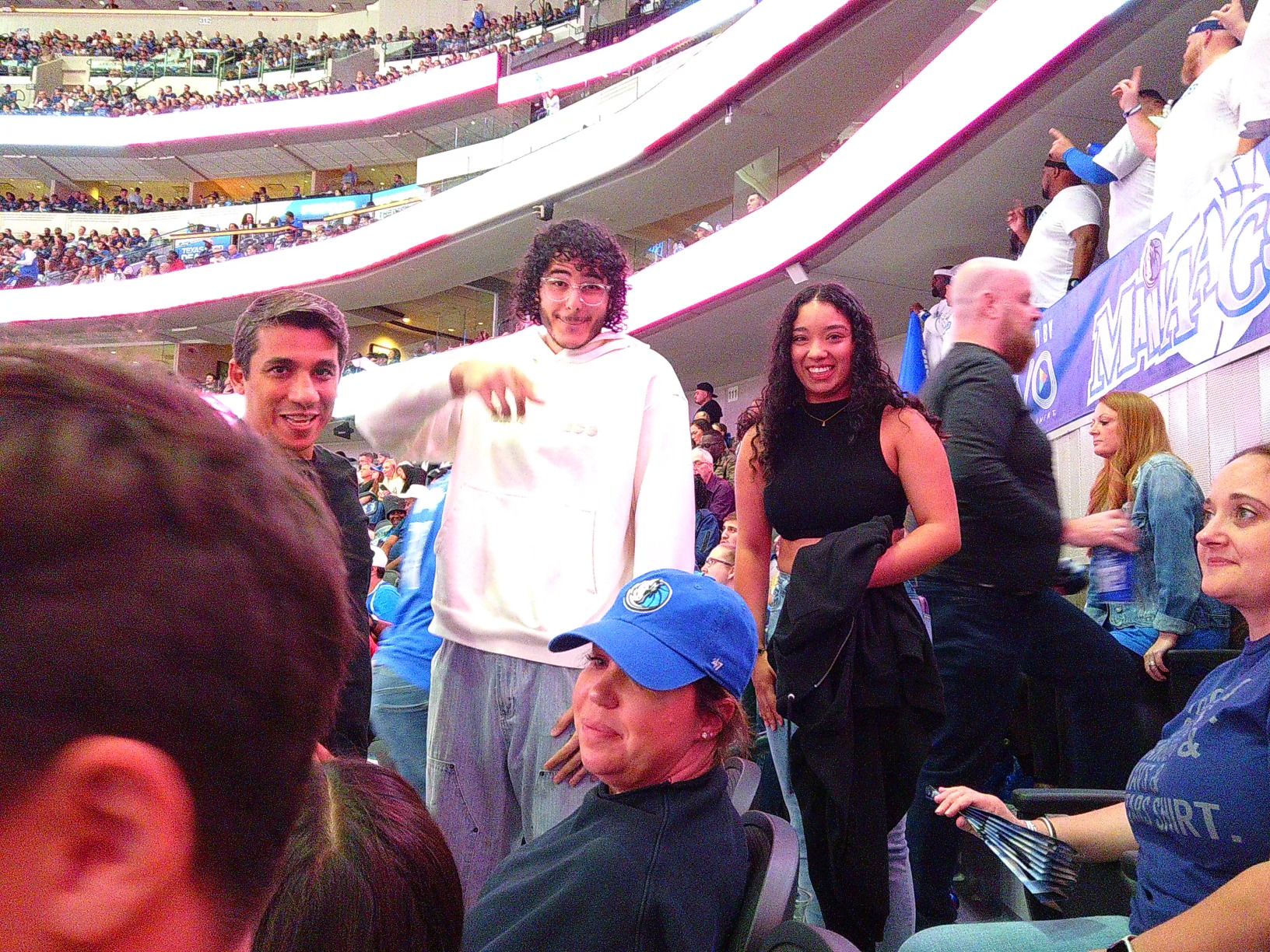 Our first Mavs Game